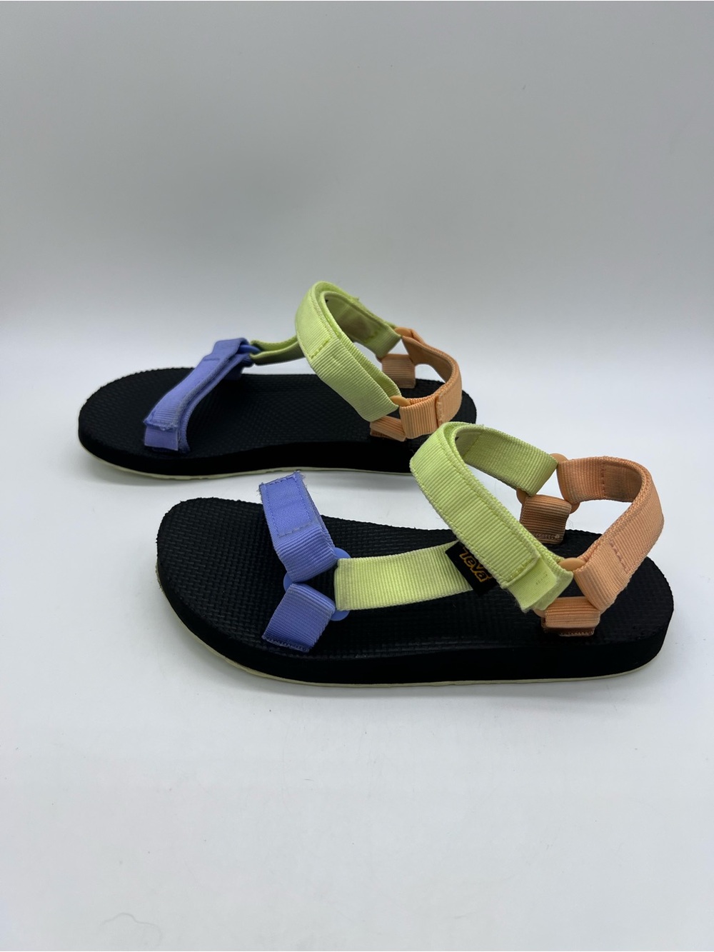 Teva Kids Original Universal Adjustable Sport Sandals in Light Green and Peach